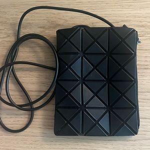 Issey miyake crossbody bag, wallet design. Unisex style.
